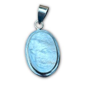 Sterling Silver Mother of Pearl Pendant